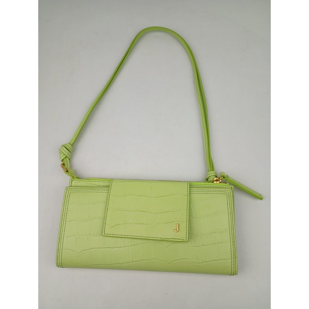 Jacquemus Le Pichoto Leather Mini Bag Lime Green